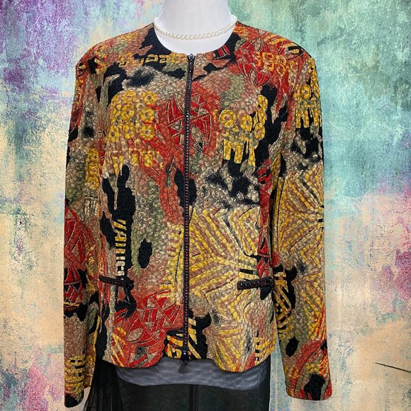 Joseph Ribkoff Jackets & Blazers - 📌Joseph Ribkoff Gorgeous Rhinestone Zipper Blazer